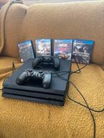 PlayStation 4 met 2 controllers en 4 games, Spelcomputers en Games, Spelcomputers | Sony PlayStation 4, Ophalen, Met 2 controllers