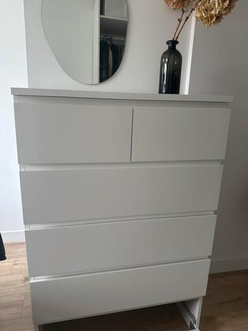 IKEA MALM, Chest of 6 drawers, white, 80x123 cm beschikbaar voor biedingen