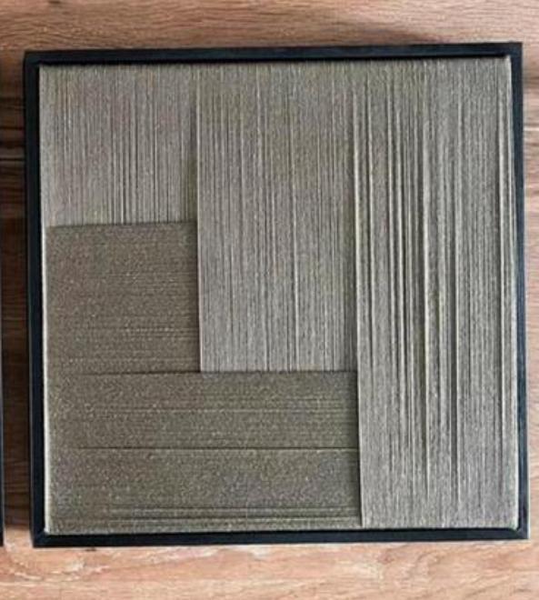 Geweven schilderij met touw, groen. Japandi, art. Nieuw! Nr1, Huis en Inrichting, Woonaccessoires | Wanddecoraties, Nieuw, Ophalen of Verzenden