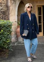 Lonneke Nooteboom  colbert blauw oversized M nieuw, Ophalen of Verzenden, Nieuw, Maat 42/44 (L), Blauw