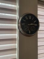 Wandklok met Thermometer & Hygrometer, Ophalen, Zo goed als nieuw, Analoog, Wandklok