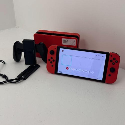 Nintendo Switch OLED 2023 Mario Rood | Met dock | Met garant, Spelcomputers en Games, Spelcomputers | Nintendo Switch, Zo goed als nieuw