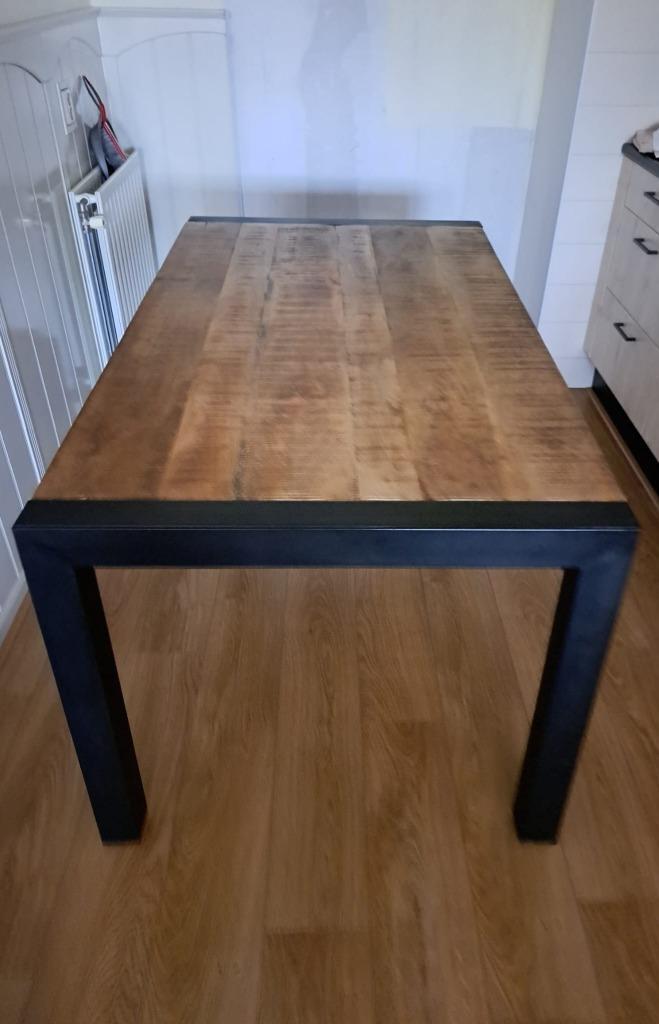 Eettafel mangohout, Huis en Inrichting, Tafels | Eettafels, Nieuw, 50 tot 100 cm, 150 tot 200 cm, Vier personen, Rechthoekig, Overige houtsoorten