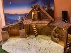 Prachtige kerststal met antieke kerstgroep, Diversen, Kerst, Ophalen of Verzenden, Gebruikt
