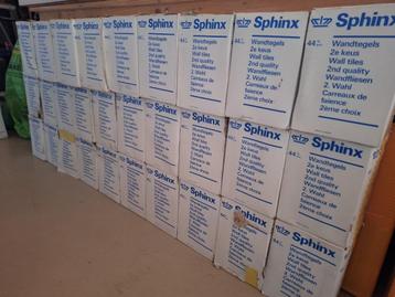 Jaren 80 wandtegels  Sphinx wit 15 x 15 cm   30m2 beschikbaar voor biedingen