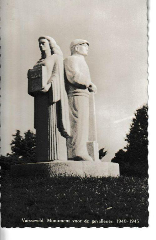 VARSSEVELD - MONUMENT voor de GEVALLENEN 1940-1945, Verzamelen, Ansichtkaarten | Nederland, Gelopen, Gelderland, 1940 tot 1960