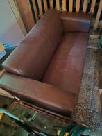 Leren bank, gratis, Huis en Inrichting, Banken | Sofa's en Chaises Longues, Ophalen, Gebruikt, 75 tot 100 cm