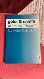 Getal & ruimte wiskunde  1 VMBO- T/HAVO deel 2 Uitwerkingen, Nederlands, Ophalen of Verzenden, Zo goed als nieuw