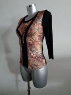 Vera Finzzi Paris twin-set, vest en top, maat S/M NIEUW, Ophalen of Verzenden, Nieuw, Maat 38/40 (M)