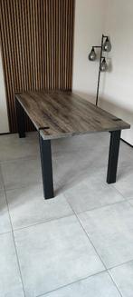 Eettafel 190x90, Ophalen, 50 tot 100 cm, Zo goed als nieuw, Metaal