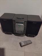 Sony hifi stereoset radio cd cassette met afstand prijs 40, Audio, Tv en Foto, Stereo-sets, Ophalen of Verzenden, Zo goed als nieuw
