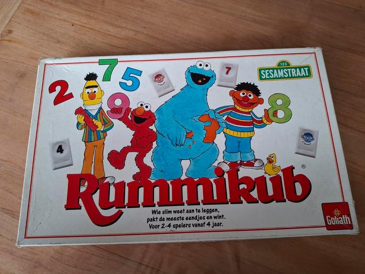 Rummikub junior vanaf 4 jaar, Hobby en Vrije tijd, Gezelschapsspellen | Overige, Gebruikt, Een of twee spelers, Drie of vier spelers