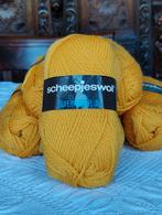 5 x 80 = 400m maisgeel Superwash Scheepjeswol 100% wol nld 5, Ophalen of Verzenden, Nieuw, Breien of Haken, Wol of Garen