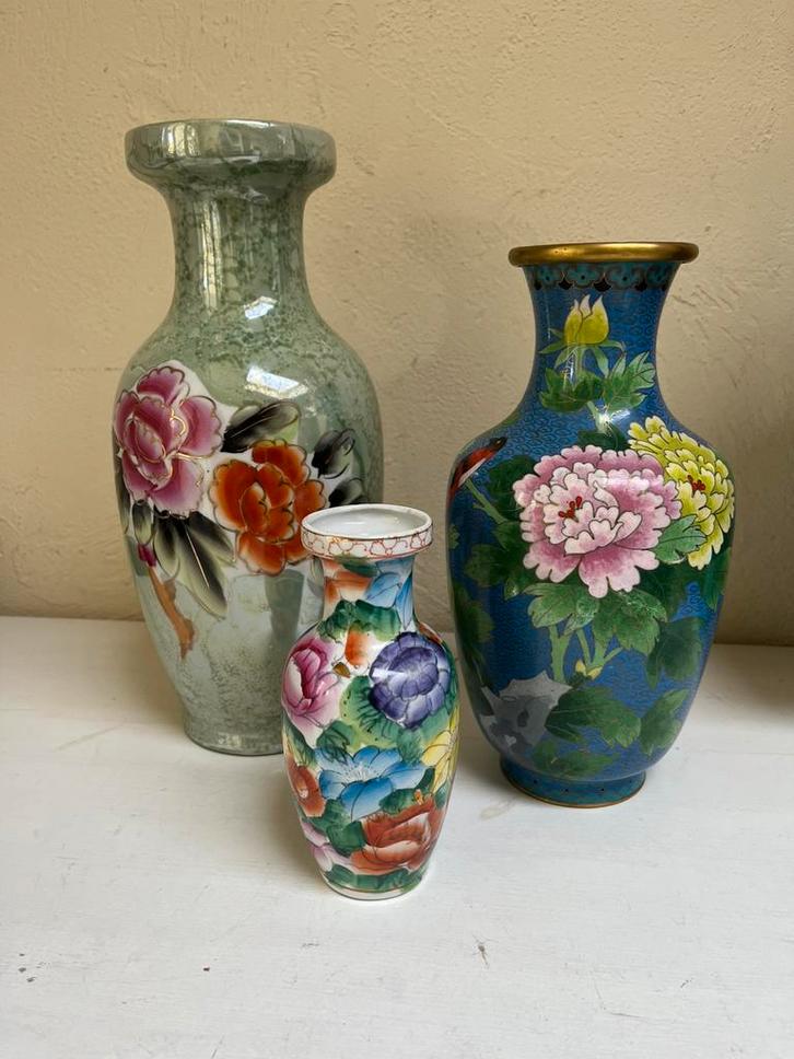 3 chinese vazen, Antiek en Kunst, Antiek | Vazen, Ophalen of Verzenden