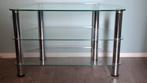 TV audio meubel glas, Ophalen, Gebruikt, 50 tot 100 cm, Glas