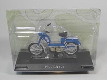 Moped Cyclomoteur Peugeot 104 1974 Blue Ibis brommer beschikbaar voor biedingen