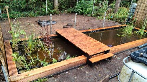 Bijna complete vijver 2 jaar oud., Tuin en Terras, Vijvers, Gebruikt, Ophalen