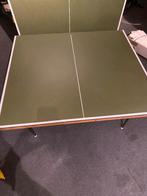 Tafeltennis tafel Heemskerk, opklapbaar, incl badjes en net, Ophalen, Zo goed als nieuw, Tafel Indoor, Verrijdbaar