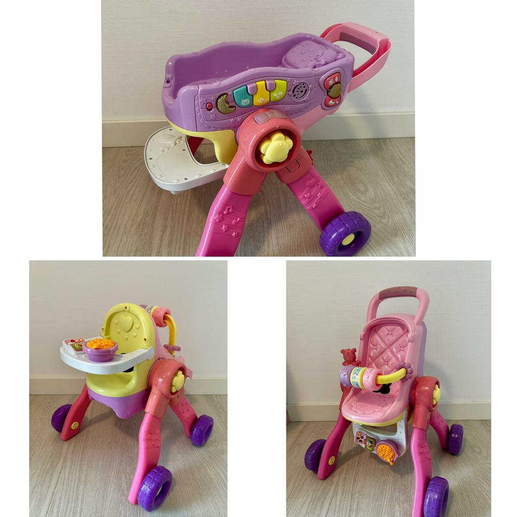 Vtech Poppenwagen 3-in-1 Little Love, Ophalen of Verzenden, Zo goed als nieuw, 6 maanden tot 2 jaar