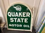 QUAKER STATE groot oud reclamebord, Reclamebord, Gebruikt, ., Ophalen of Verzenden