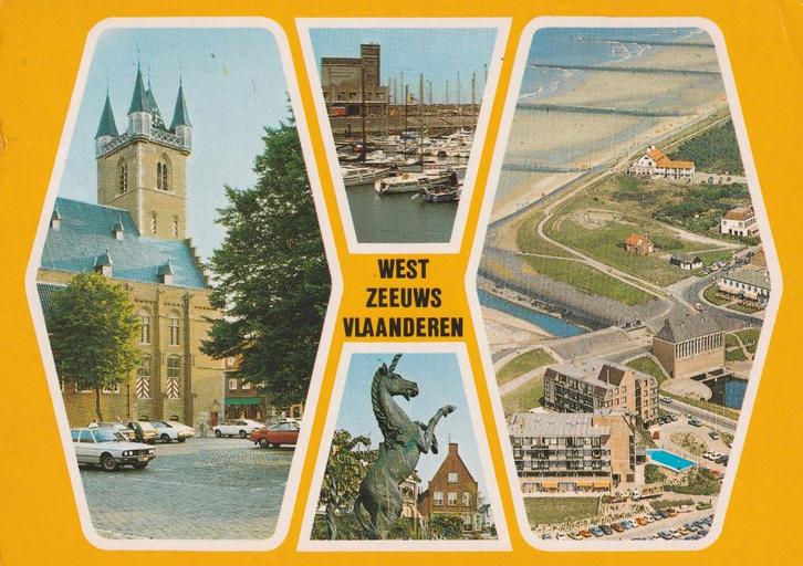 WEST ZEEUWS VLAANDEREN Sluis Breskens Oostburg Cadzand, Verzamelen, Ansichtkaarten | Nederland, Gelopen, Zeeland, 1980 tot heden