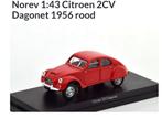 Norev 1:43 Citroen 2CV Dagonet 1956 modelauto nieuwe  , Hobby en Vrije tijd, Modelauto's | 1:43, Nieuw, Ophalen of Verzenden, Auto
