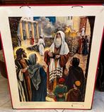 Oude schoolplaat nr. 35: Opdracht in de tempel *, Ophalen