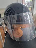 Engelse politiehelm ME, zwart met gezichtsschild, Ophalen, Overige soorten, Engeland, Helm of Baret