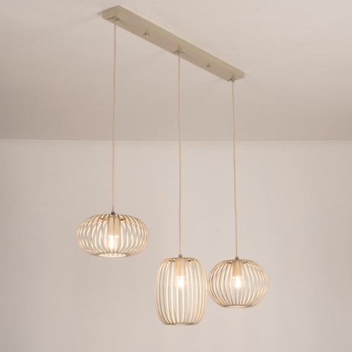 japandi beige zand hanglamp tafel eettafel keukenblad lamp, Huis en Inrichting, Lampen | Hanglampen, Nieuw, 75 cm of meer, Ophalen of Verzenden