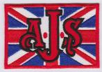 AJS stoffen opstrijk patch embleem #1, Verzenden, Nieuw, Shirt