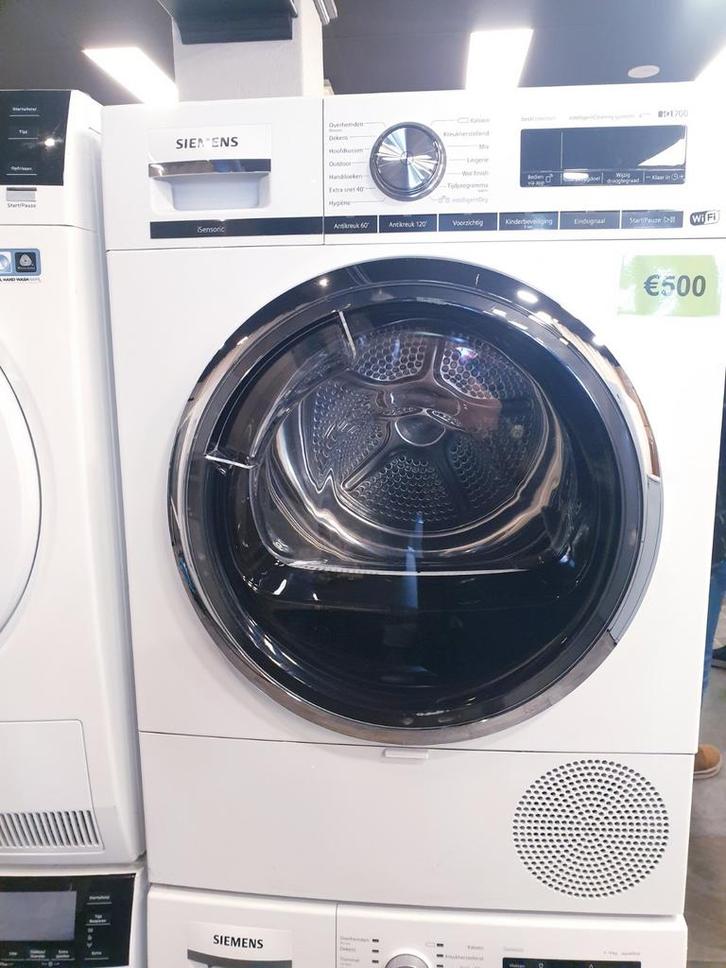 warmte pomp droger Siemens 9kg A+++ WiFi IQ700 INC GARANTIE, Witgoed en Apparatuur, Wasdrogers, Zo goed als nieuw, Overige typen