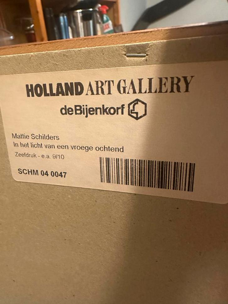 Mattie Schilders Zeefdruk - Holland Art Gallery, Antiek en Kunst, Kunst | Litho's en Zeefdrukken, Ophalen of Verzenden