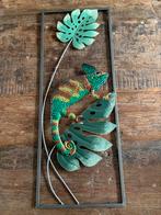 Wanddecoratie Kameleon metaal, Antiek en Kunst, Ophalen of Verzenden