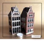 Belgisch keramische huisjes – € 42,95 per stuk - theelichtje, Ophalen of Verzenden, Zo goed als nieuw, Overige materialen, Minder dan 25 cm