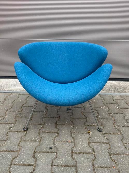 Artifort Orange Slice fauteuil F437 Pierre Paulin, Huis en Inrichting, Fauteuils, Zo goed als nieuw, Hout, Kunststof, Metaal, Stof