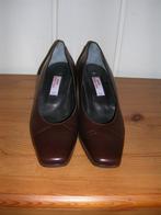 Elegante bruine leren pumps met hak van Moda Donna Rosa, 41, Pumps, Bruin, Verzenden, Zo goed als nieuw