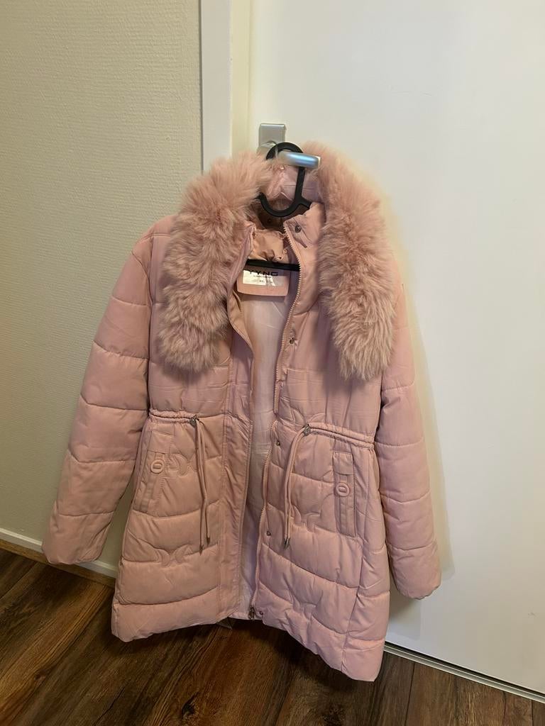 Winter Jacket, Verzenden, Zo goed als nieuw, Maat 42/44 (L), Roze