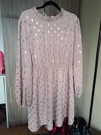 NIEUW !! Leuke rose taupe  jurk met gouden accenten maat XL, Maat 46/48 (XL) of groter, Nieuw, Ophalen of Verzenden, Roze