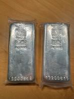 2 x Tony Goetz 1 kg zilverbaar, opvolgende nummers, Postzegels en Munten, Edelmetalen en Baren, Ophalen of Verzenden, Zilver
