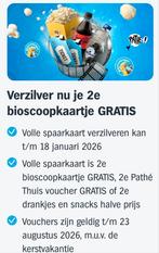 AH bioscoop/pathé zegels €0,25 per kaart, Albert Heijn, Ophalen of Verzenden