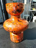 Eigen gemaakte vaas, Ophalen of Verzenden, Overige kleuren, Glas, Minder dan 50 cm