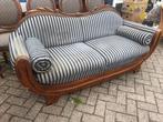 Antieke 2-zits Sofa met Strepen breedte 190 cm diepte 90 cm, Ophalen