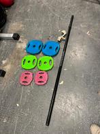 Reebok Halter stang met gewichten escape, Gebruikt, Halterset, Halter stang, Reebok escape
