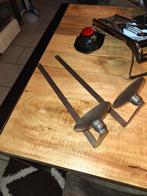 Wandkandelaar, Huis en Inrichting, Woonaccessoires | Kandelaars en Kaarsen, Ophalen, Gebruikt, 25 tot 50 cm, Zwart