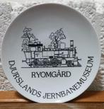 Wandbord met trein Deens spoorwegmuseum, Verzamelen, Spoorwegen en Tramwegen, Ophalen of Verzenden, Nieuw, Trein, Overige typen