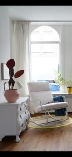 Mooie Witte Schommelstoel van Loods 5, Huis en Inrichting, Fauteuils, Ophalen, Zo goed als nieuw