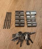8 Winkhaus Cilindersloten - Set - 14 Sleutels, Doe-het-zelf en Verbouw, Hang- en Sluitwerk, Ophalen of Verzenden, Zo goed als nieuw