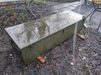 < Zeer Grote militaire Metalen Kist Bak >, Ophalen, Kist of Geocache