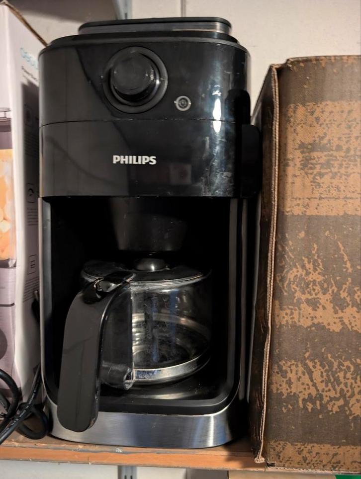 Philips Grind & Brew HD7767/00 Koffiezetapparaat, Witgoed en Apparatuur, Koffiezetapparaten, Gebruikt, Gemalen koffie, Koffiebonen
