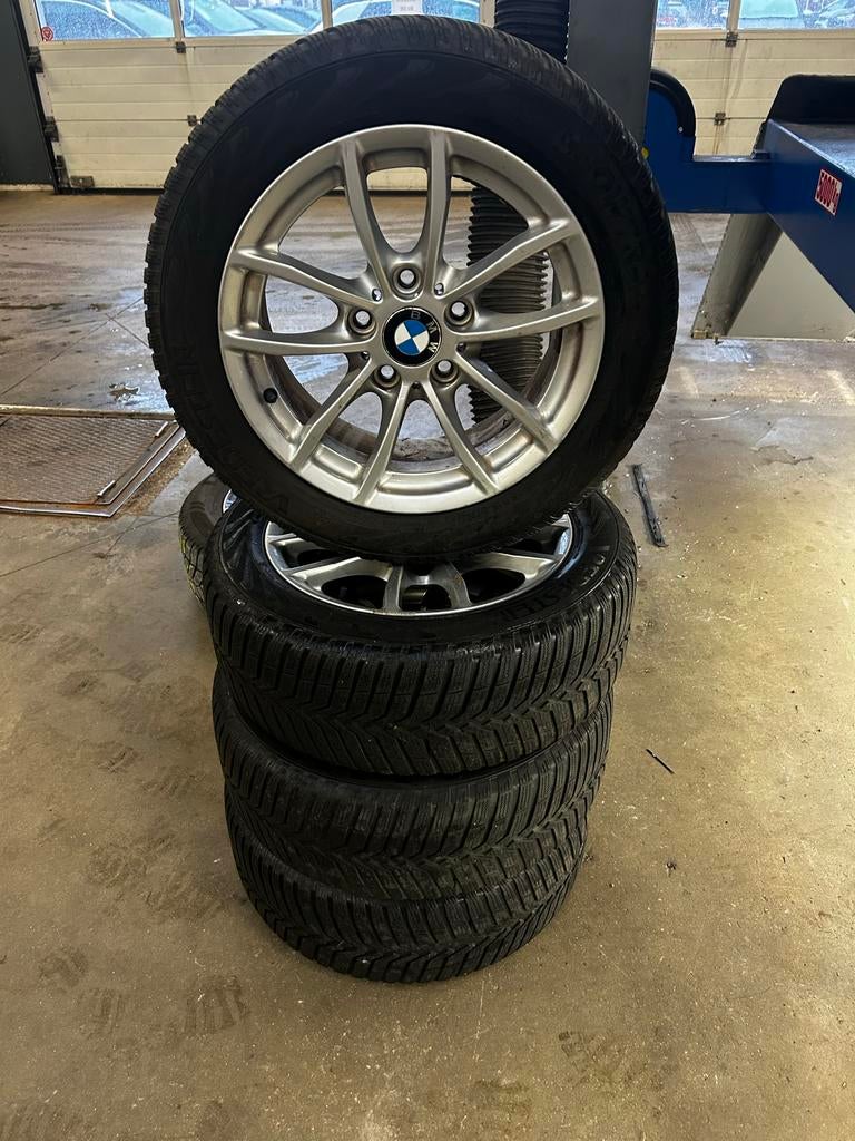 BMW 1 Serie F20 Winterbanden met Velgen 5x120, Gebruikt, 16 inch, Banden en Velgen, Personenwagen